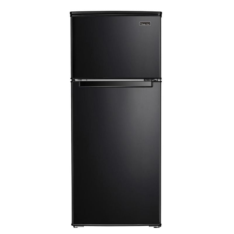 Photo 1 of Magic Chef 4.5 Cu. Ft. 2 Door Mini Fridge in Black with Freezer
