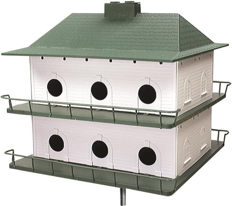 Photo 1 of **USED, MISSING COMPONENTS**
Heath Outdoor Products PH12 Plastic 12 Room Purple Martin House
