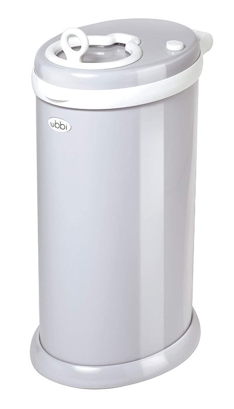 Photo 1 of **USED**
Ubbi Steel Odor Locking, No Special Bag Required Money Saving, Awards-Winning, Modern Design Registry Must-Have Diaper Pail, Gray , 15 x 10.75 x 22.48 Inch (Pack of 1)
