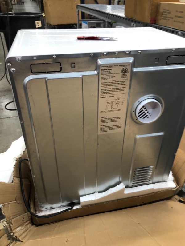 Photo 4 of ***PARTS ONLY*** 
**ITEM HAS DENTS ON THE FRAME**
VIVOHOME 110V 1500W Electric Compact Portable Clothes Laundry Dryer Machine for Apartment 3.5 cu.ft 13lbs
