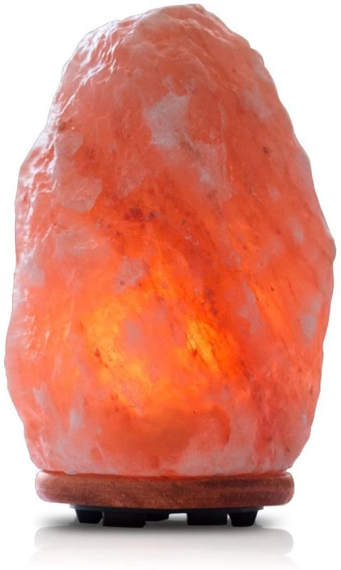Photo 1 of **USED,, LAMP FUNCTIONS BUT IS MISSING BASE, LAMP IS BROKEN**

Himalayan Glow 1004 Hand Carved Natural Himalayan Salt lamp, 15-20 lbs, Orange/Amber,Orange / Amber
