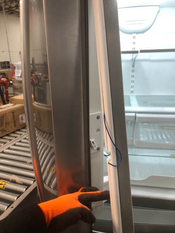Photo 1 of  DAMAGE***NEEDS CLEANING***25 cu. ft. French Door Refrigerator in Fingerprint Resistant Stainless Steel with Internal Water Dispenser
