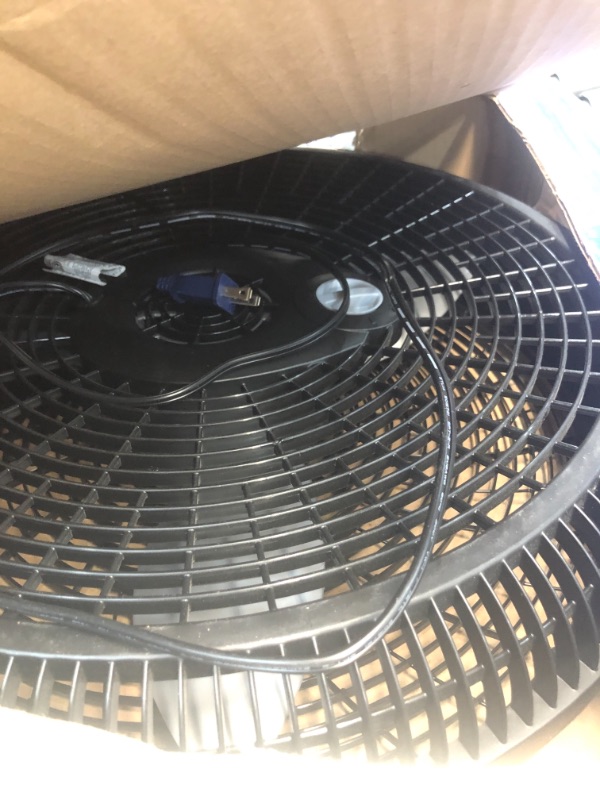 Photo 2 of Lasko 20 in. 3-Speed Air Circulator Floor Fan, Black
