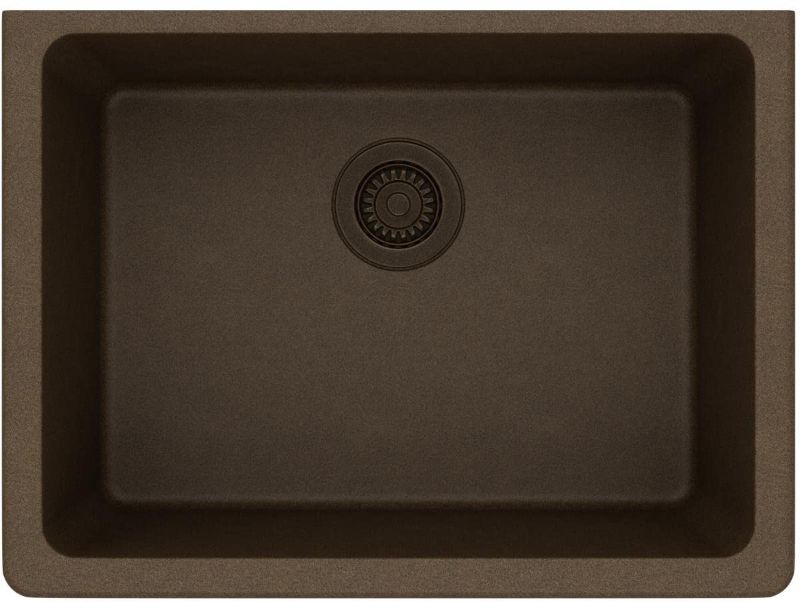 Photo 1 of Elkay ELGU2522MC0 Quartz Classic Single Bowl Undermount Sink, Mocha
