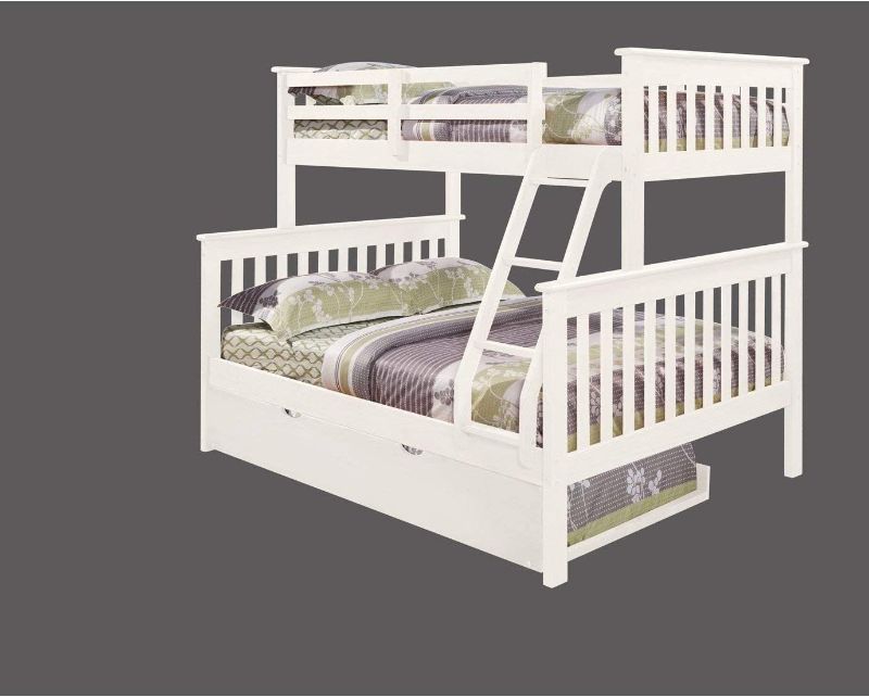 Photo 1 of Donco Kids Mission Bunk Bed White/Twin/Twin Trundle Bed
(Incomplete - 1 of 3 Boxes Only)