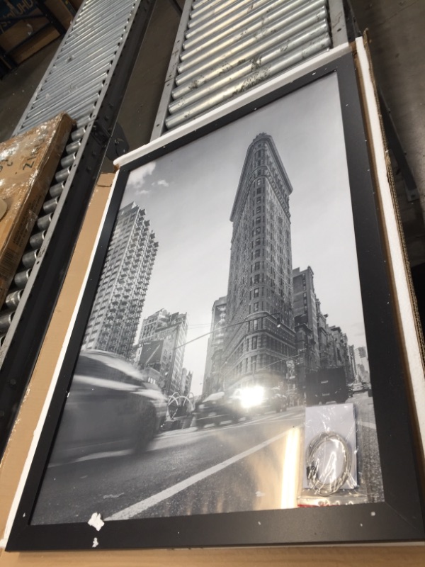 Photo 2 of Americanflat 24 x 36 Inch Black Poster Frame | Polished Plexiglass. Hanging Hardware Included
