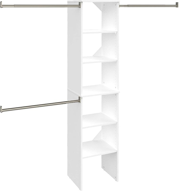 Photo 1 of ClosetMaid SuiteSymphony Starter Tower Kit, 16", Pure White
