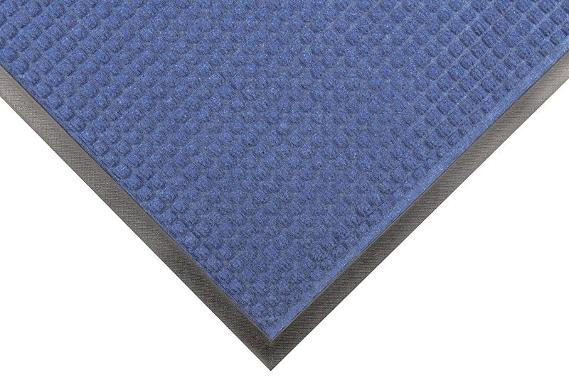 Photo 1 of Notrax - 166S0410BU NoTrax 166 Guzzler Rubber-Backed Entrance Mat, for Home or Office 4' X 10' Slate Blue
