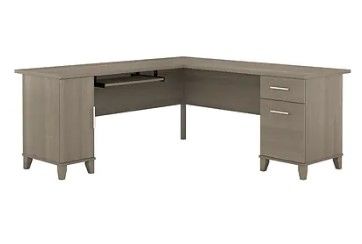Photo 1 of Bush Furniture Somerset 72W L Shaped Desk, Ash Gray (WC81610K) - box 2 of 2 
