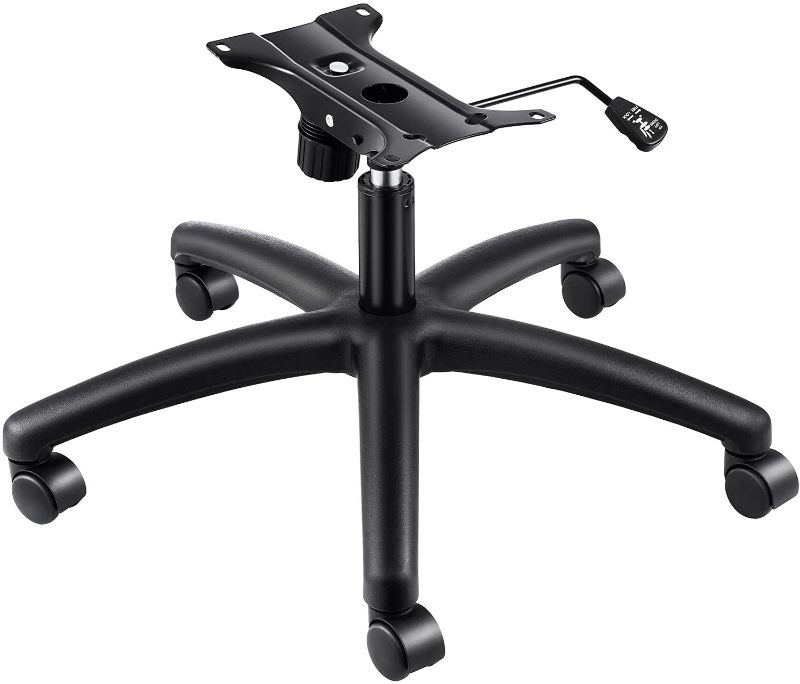 Photo 1 of SHZOND 320 Pounds Replacement Office Chair Base 28 Inch Swivel Chair Base with Casters Heavy Duty Black
