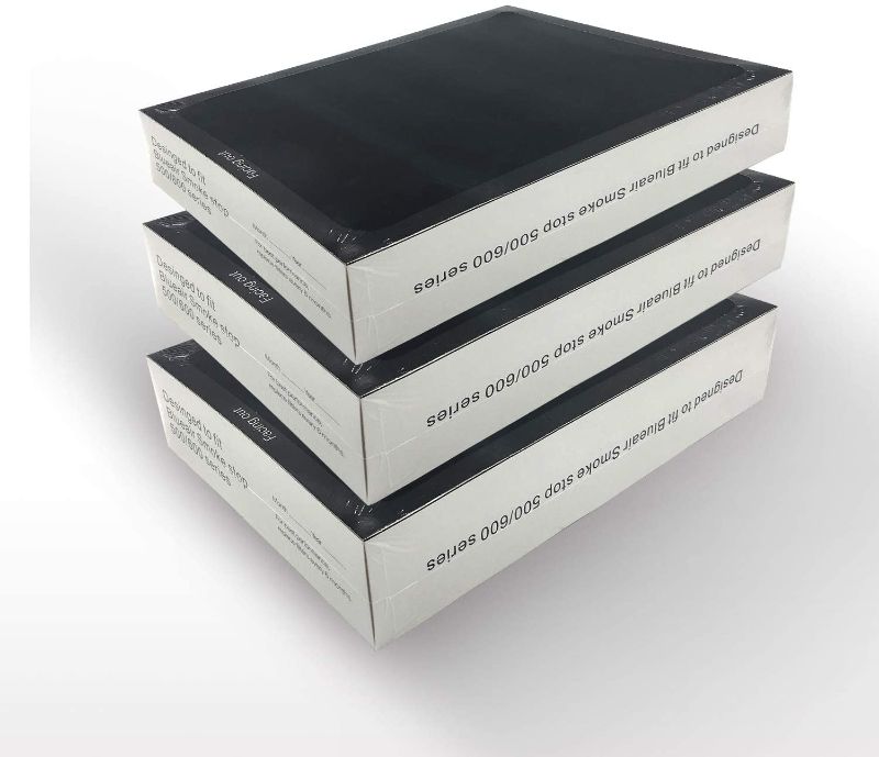 Photo 1 of PUREBURG 3-Pack Replacement Filter Compatible with Blueair 500/600 Series SmokeStop Filter, Odor Removal Classic 501, 503, 510, 550E, 555EB, 601, 603, 650E, 505, 605
