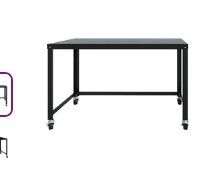 Photo 1 of BLACK MULTI-PURPOSE FOLDING  OFFICE DESK 43" X 23"

//DAMAGED 