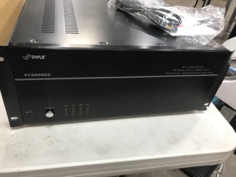 Photo 5 of Pyle Home 8-Channel 8000-Watt Stereo Mono Amplifier Pt8000ch