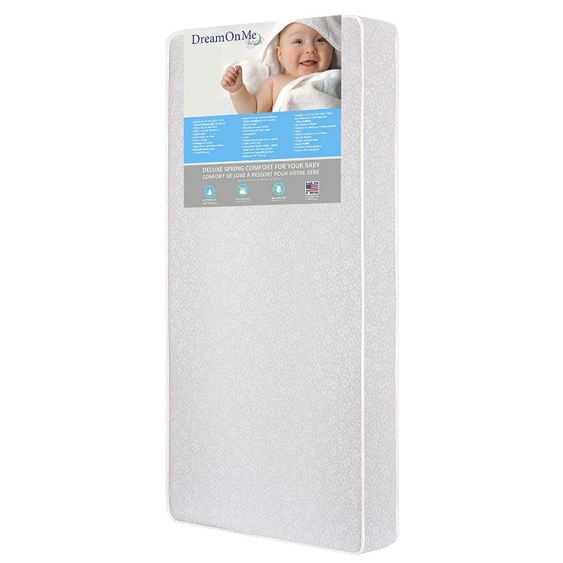 Photo 1 of Dream On Me Little Baby 6" Full Size Firm Foam Crib & Toddler Bed Mattress, White
