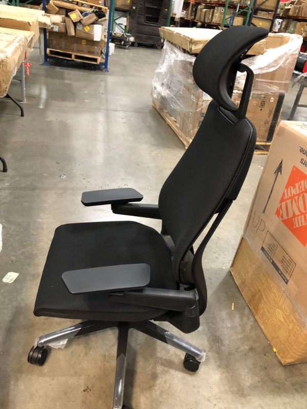 Photo 1 of **GENERAL POST** Chair With Headrest Fully Adjustable Model Black Fabric