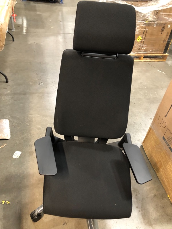 Photo 2 of **GENERAL POST** Chair With Headrest Fully Adjustable Model Black Fabric