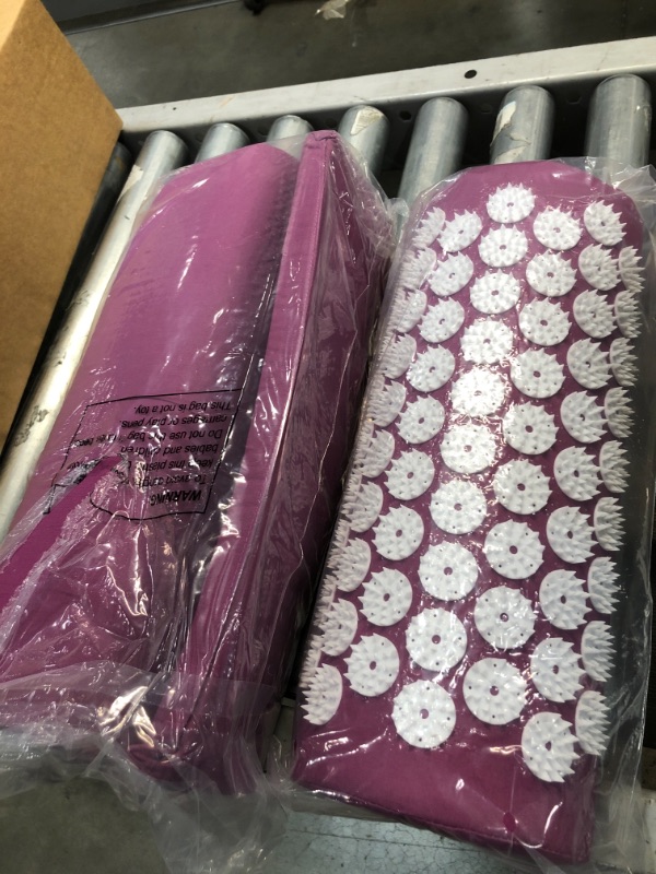 Photo 2 of Acupressure Mat and Pillow Set - Purple