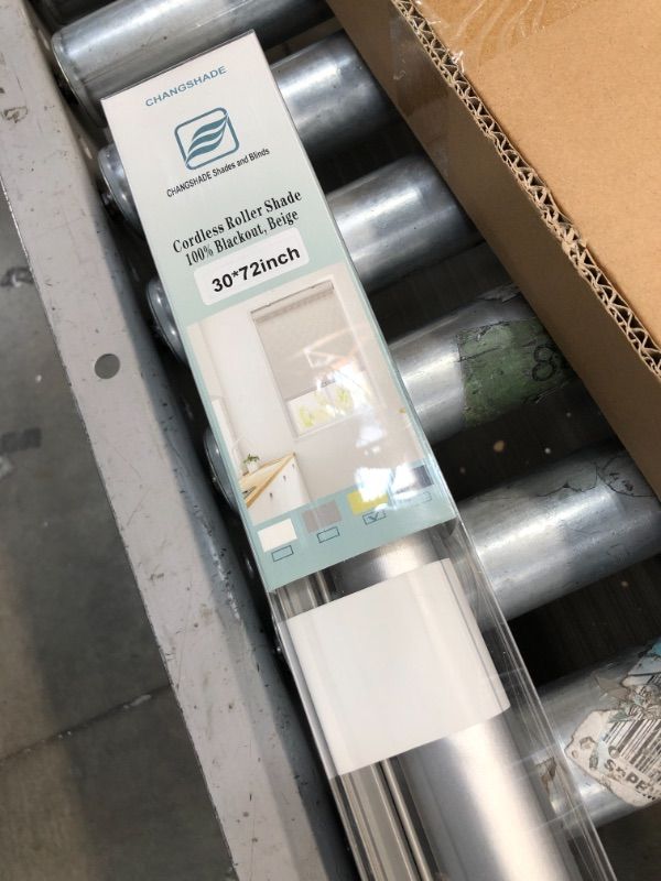 Photo 1 of SUNFREE Blackout Window Shades Cordless Roller Shades for Window and Door, Home and Office Grey? 30W x 72H
