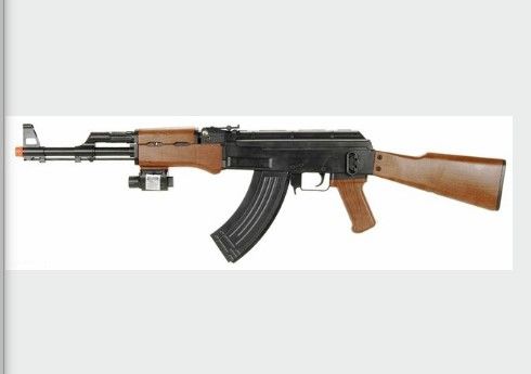 Photo 1 of *365FPS* UKARMS P1147 AK47 Tactical Airsoft Spring Rifle with LASER & FlashLight
