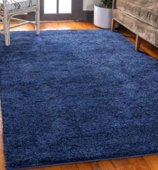 Photo 1 of 7' X 10" NAVY BLUE NATURAL RUG** STOCK PHOTO DOES NOT REFLECT PICTURES PLEASE SEE FOR DETAIL**