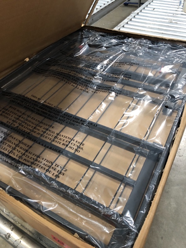 Photo 1 of AmazonBasics Foldable, 14" Metal Platform Bed Frame with Tool-Free ASSEMBLY, No Box Spring Needed - Queen