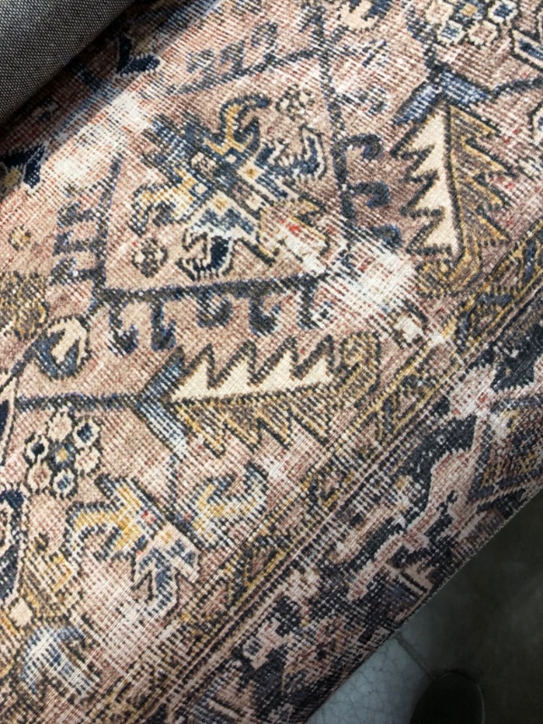 Photo 1 of Chris Loves Julia x Loloi Jules JUL-02 Terracotta / Multi Rug, 5'0"x7'6" - Rectangular