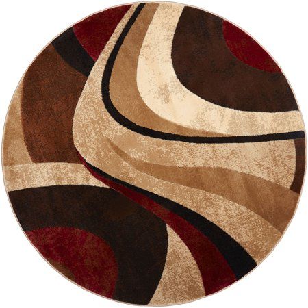 Photo 1 of Tribeca Rug 7'10" Round Brown/Red
