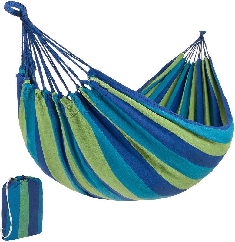 Photo 3 of 2-Person Indoor Outdoor Brazilian-Style 
w/Portable Carrying Bag - Blue/Green