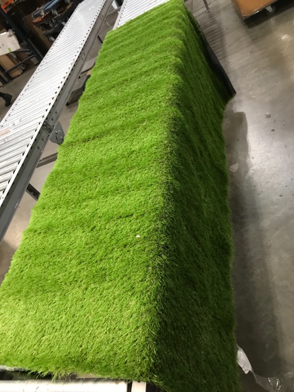 Photo 2 of Artificial Turf Grass Lawn 5 FT x8 FT, Realistic Synthetic Grass Mat, Indoor Outdoor Garden Lawn Landscape for Pets,Fake Faux Grass Rug with Drainage Holes