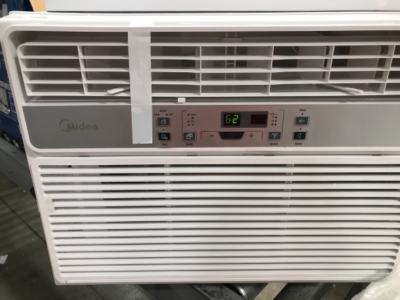 Photo 3 of MIDEA 10,000 BTU EasyCool Window Air Conditioner, Fan-Cools, Circulates, and Dehumidifies Up to 450 Square Feet, Has A Reusable Filter, and Includes an LCD Remote Control, 10000, White