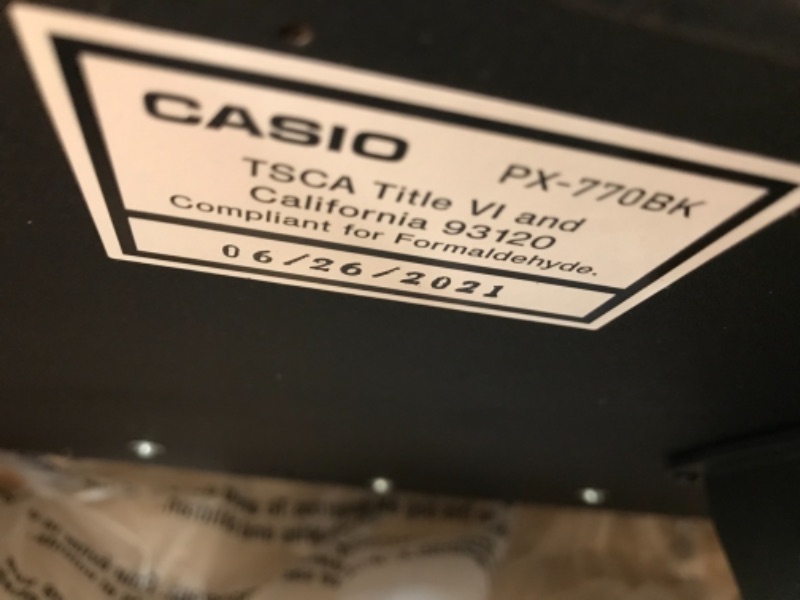 Photo 6 of Casio PX-770 BK Privia Digital Home Piano, Black