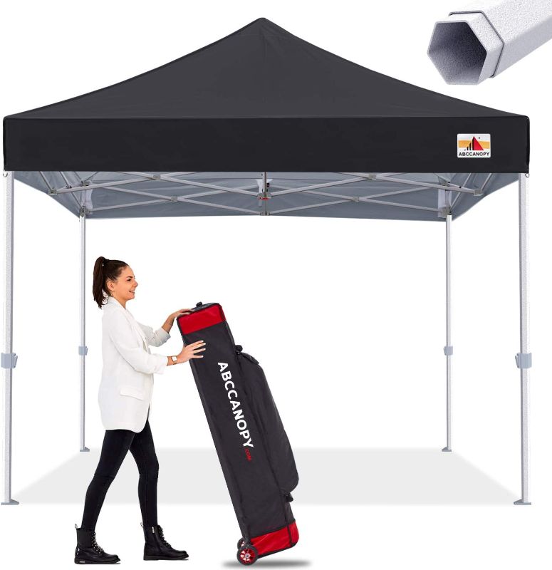 Photo 1 of ABCCANOPY Commercial Ez Pop Up Canopy Tent 10x10 Premium-Series, Black
