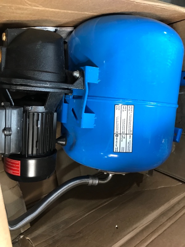 Photo 1 of Superior Pump 94513 1/2 HP Cast Iron Shallow Well Jet Pump Kit, 50L Tank, Black
**DENTS TO FRAME**