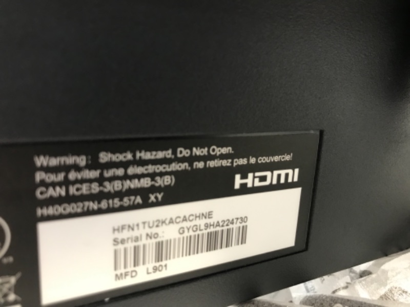 Photo 1 of AOC 27G2 27" Frameless Gaming IPS Monitor, FHD 1080P, 1ms 144Hz, NVIDIA G-SYNC Compatible + Adaptive-Sync, Height Adjustable, 3-Year Zero Dead Pixel Guarantee, Black/Red
PREVIOUSLY OPENED AND USED