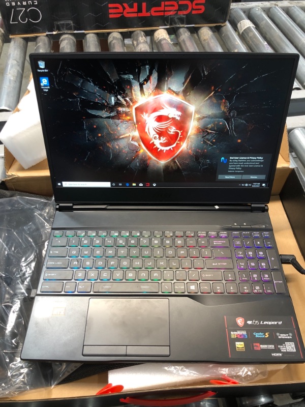 Photo 4 of MSI GL65 Leopard 10SFK-062 15.6" FHD 144Hz 3ms Thin Bezel Gaming Laptop Intel Core i7-10750H RTX2070 16GB 512GB NVMe SSD Win 10 Notebook PC Computer