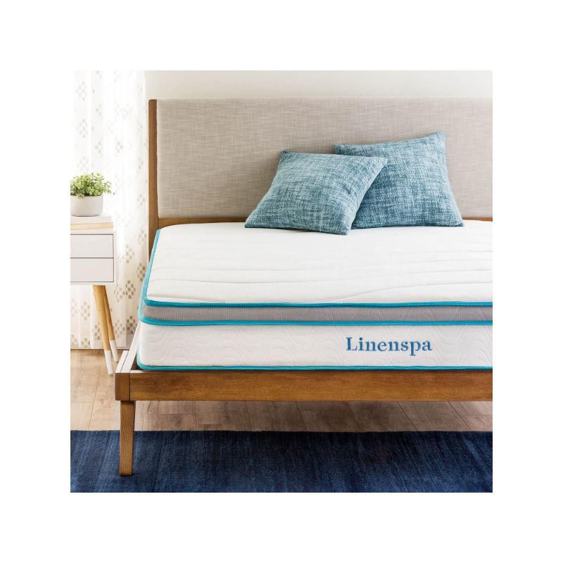 Photo 1 of Linenspa 8" Memory Foam and Innerspring Hybrid Mattress, Full