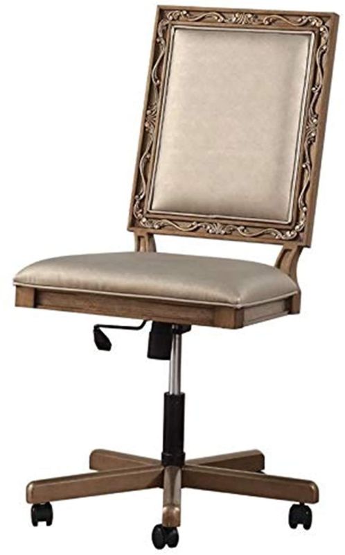 Photo 1 of ACME Furniture Orianne Executive Office Chair, Champagne PU and Antique Gold
