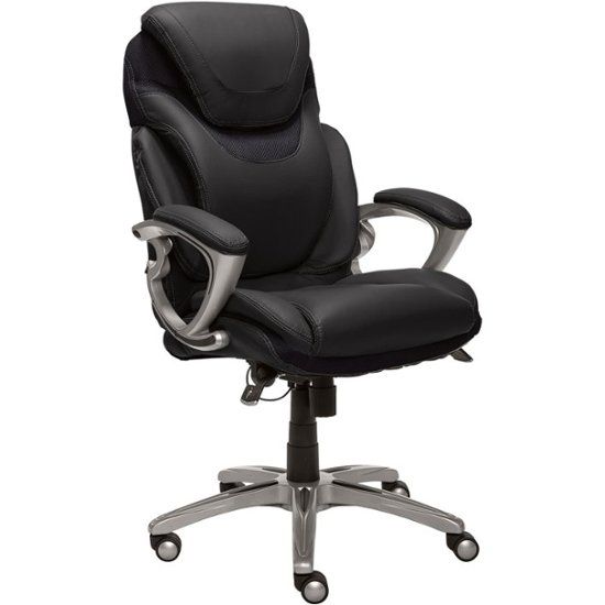 Photo 1 of Serta - AIR Bonded Leather Executive Chair - Black
