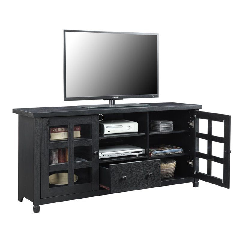 Photo 1 of Convenience Concepts Newport Park Lane TV Stand, Black