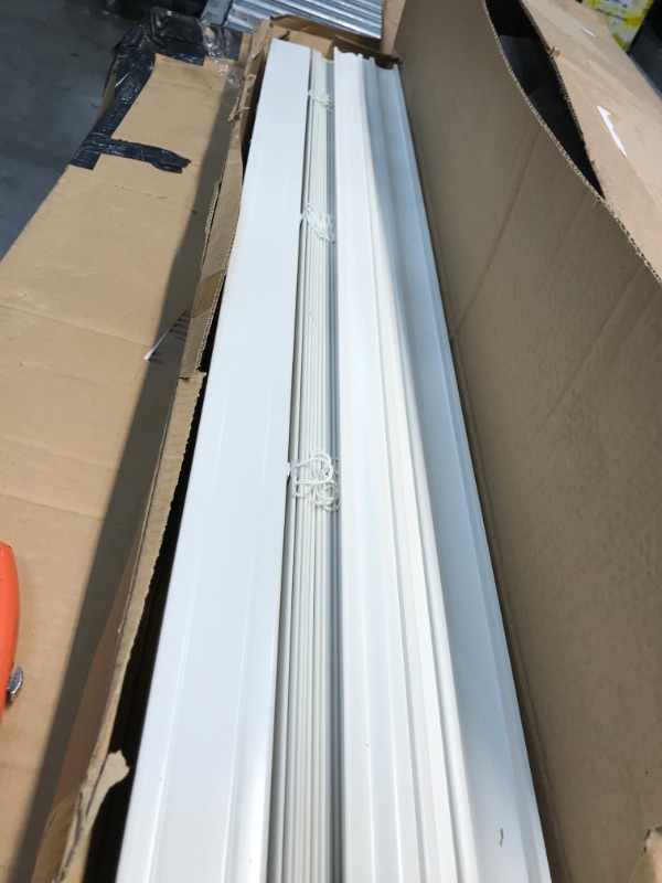Photo 1 of 2" Cordless Faux Wood Blind - Smooth White
