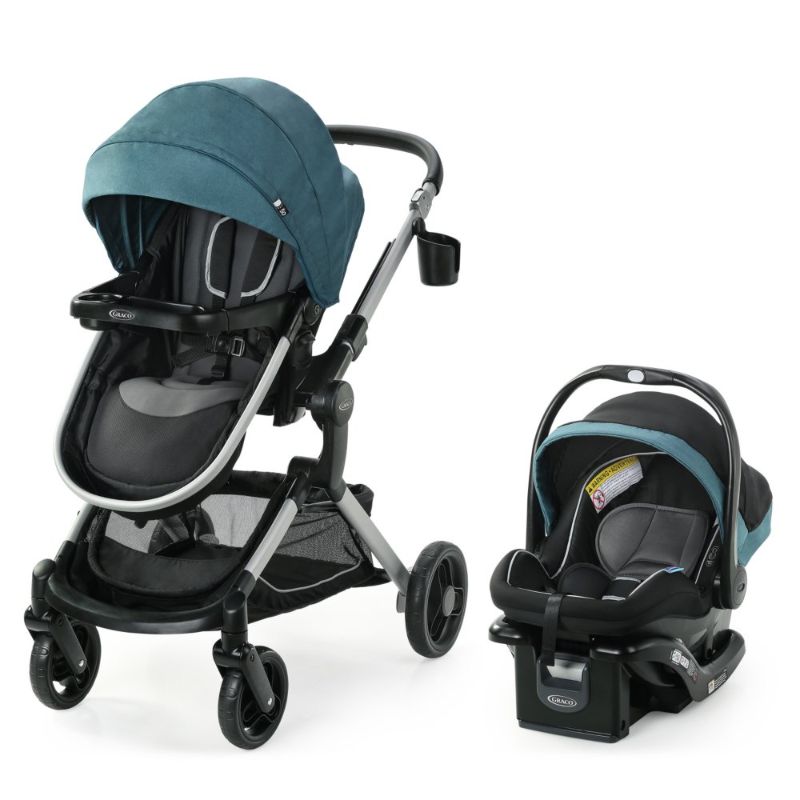 Photo 1 of Graco Modes Nest Travel System | Includes Baby Stroller with Height Adjustable Reversible Seat, Bassinet Mode, Lightweight Aluminum Frame and SnugRide 35 Lite Elite Infant Car Seat,