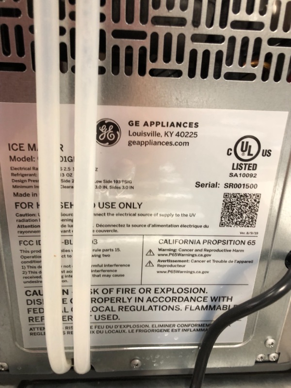 Photo 3 of GE Profile OPAL01GEPKT Opal Countertop Nugget Ice Maker