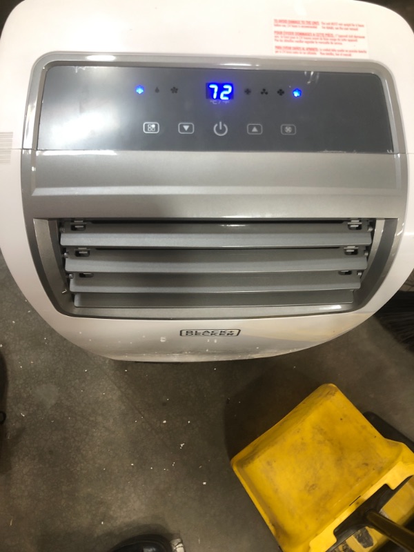 Photo 2 of BLACK+DECKER 8,000 BTU DOE (14,000 BTU ASHRAE) Portable Air Conditioner with Remote Control, White (PARTS ONLY)