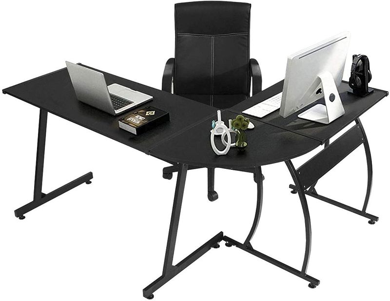 Photo 1 of GreenForest L Shaped Office Desk 58.1" Home Corner Gaming Desk Writing Studying Computer Table PC Workstation for Home Office Bedroom, Black
MISSNG HARDWARE