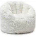 Photo 1 of BIG JOE WHITE BEAN BAG ** MEDUIM SIZE**