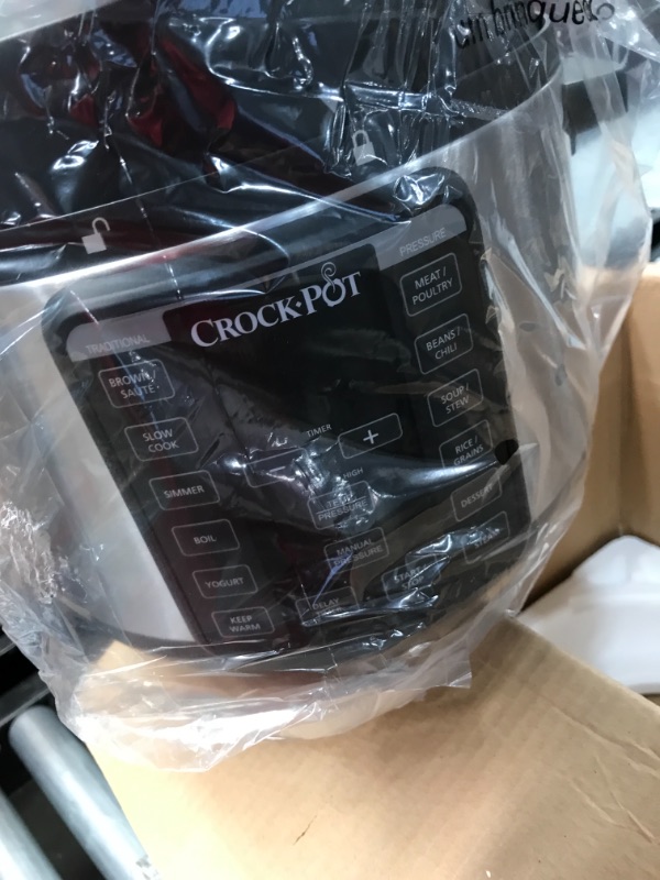Photo 2 of Crock-Pot 4-Quart Multi-Use MINI Express Crock Programmable Slow Cooker and Pressure Cooker with Manual Pressure, Boil & Simmer, Black Stainless
