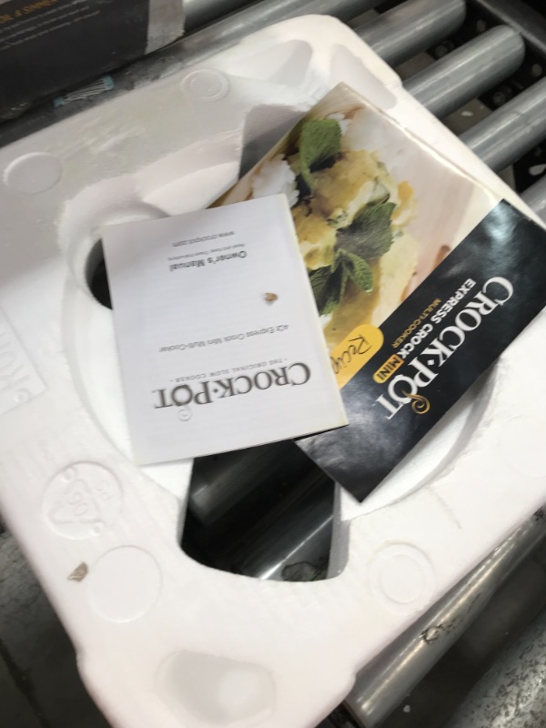 Photo 3 of Crock-Pot 4-Quart Multi-Use MINI Express Crock Programmable Slow Cooker and Pressure Cooker with Manual Pressure, Boil & Simmer, Black Stainless
