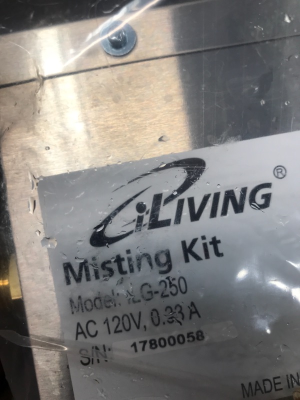 Photo 1 of iLiving Cooling System Fan Misting Kit with 0.15 mm Anti-Drip Nozzles (Fan Not Included)