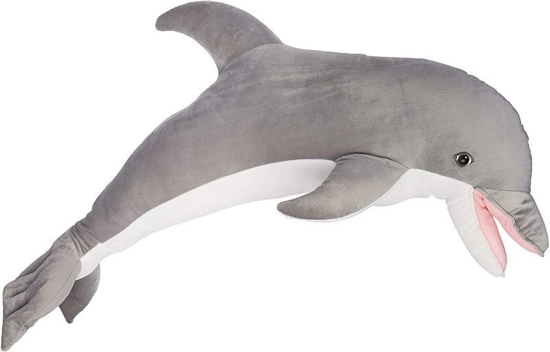 Photo 1 of Melissa & Doug Giant Dolphin - Lifelike Stuffed Animal (nearly 4 feet long)
