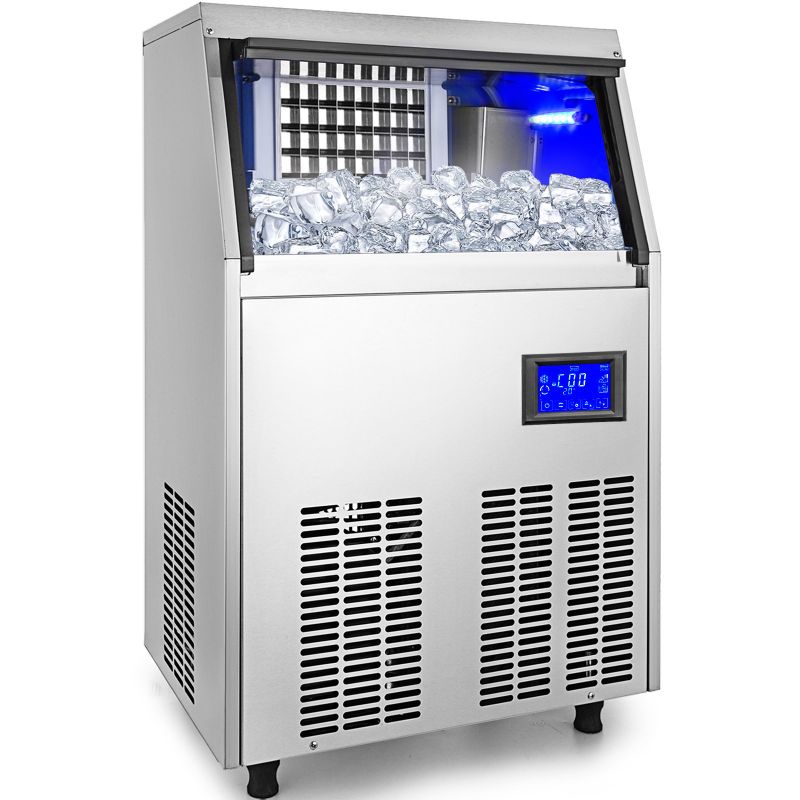 Photo 1 of 155lbs Commercial Ice Maker Ice Cube Making Machine 70kg Automatic 28lbs Storage
**ACTUAL ICE MAKER IS WHITE**